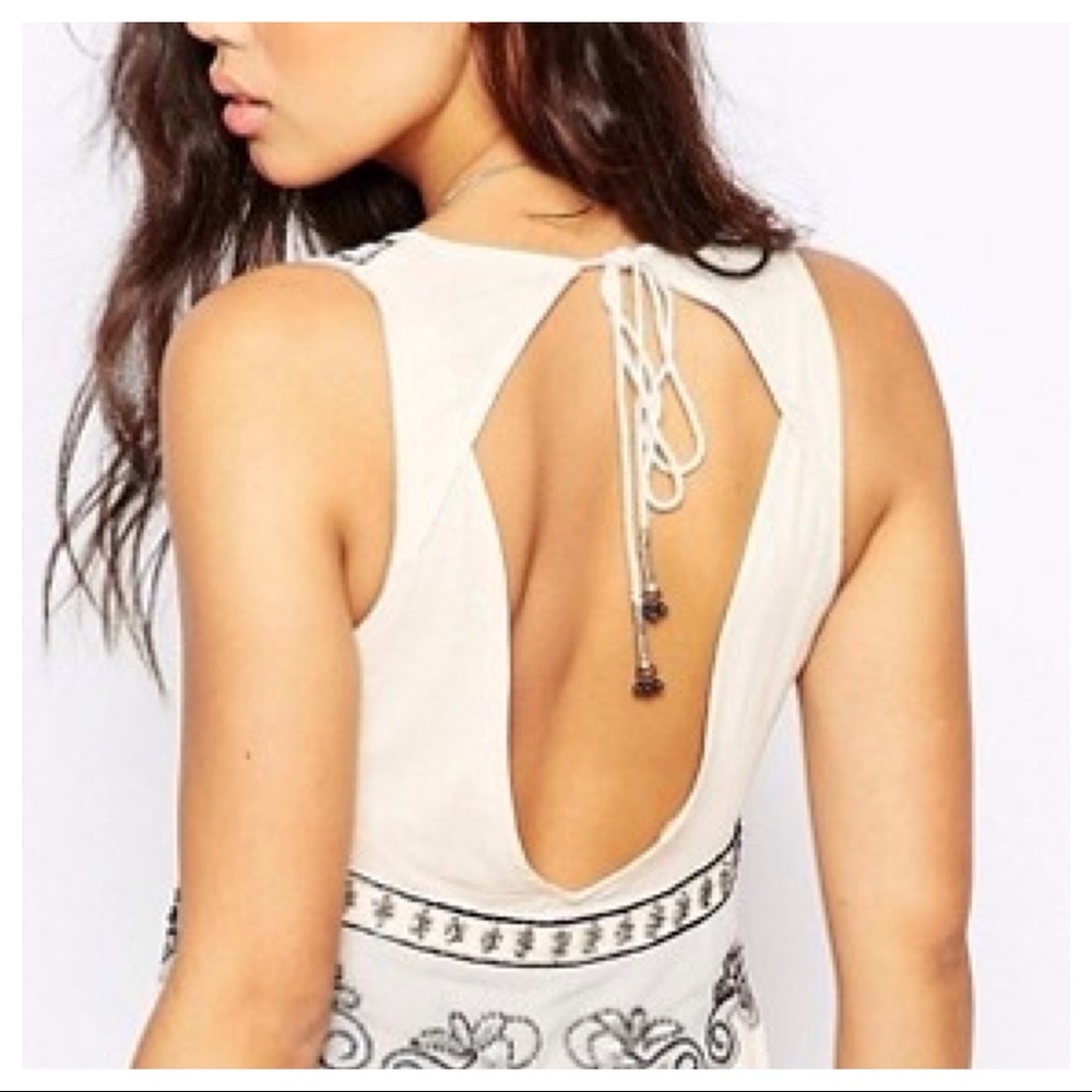 Free People Last Flowers Beaded Mini Dress - Picture 2 of 14